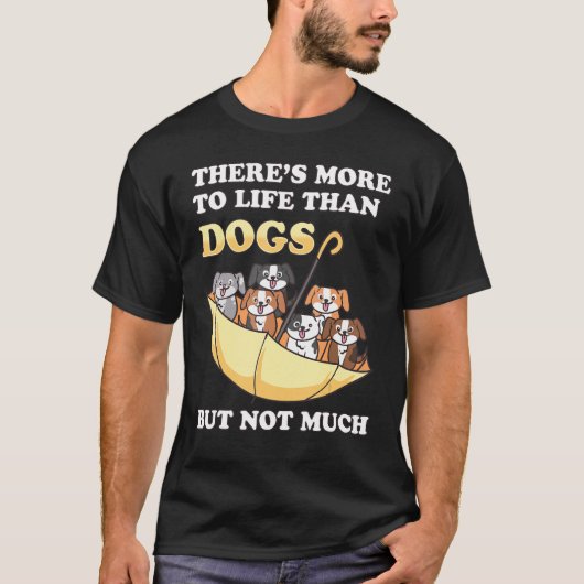 Honden ondersteboven Umbrella Dog Puppy Pet Fan T-shirt (Voorkant)