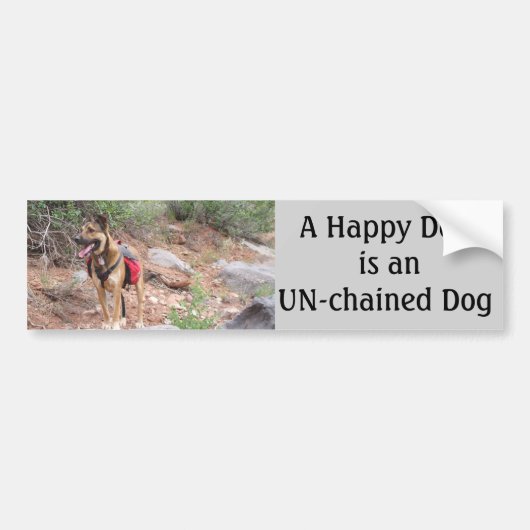 Honden Ontketend Bumpersticker (Voorkant)