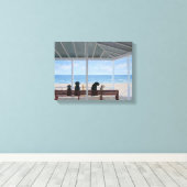 Honden OogUitzicht Canvas Afdruk (Insitu (Houten vloer))