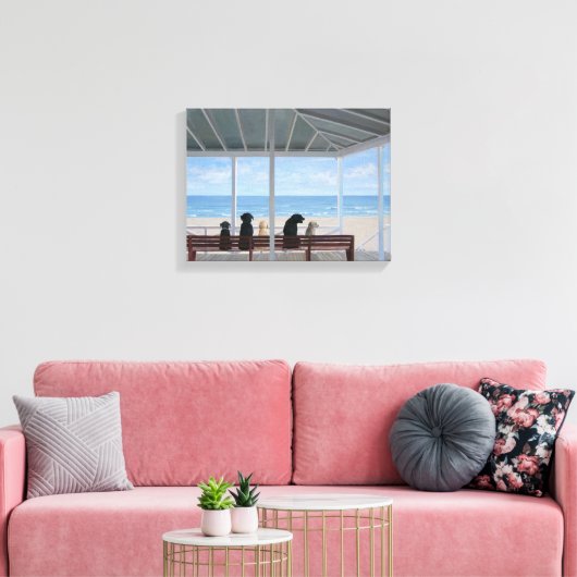 Honden OogUitzicht Canvas Afdruk (Insitu (Woonkamer))