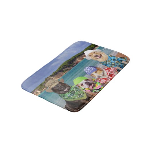Honden op de Beach Bath Mat (Gekanteld)