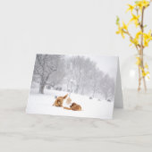 Honden op het Gemeenschappelijke wenskaart van Kaart (Gele Bloem)