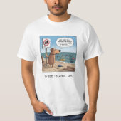 Honden op het strand T-shirt (Voorkant)