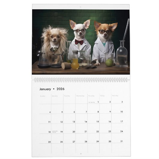 Honden op het werk Kalender (Jan 2026)