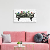 Honden op sofa canvas afdruk (Insitu (Woonkamer))