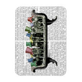 Honden op sofa magneet (Verticaal)