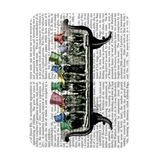 Honden op sofa magneet (Verticaal)