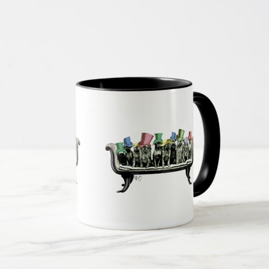 Honden op sofa mok (Voorkant rechts)