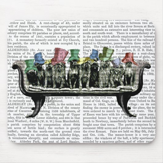 Honden op sofa muismat (Voorkant)