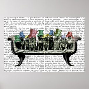 Honden op sofa poster