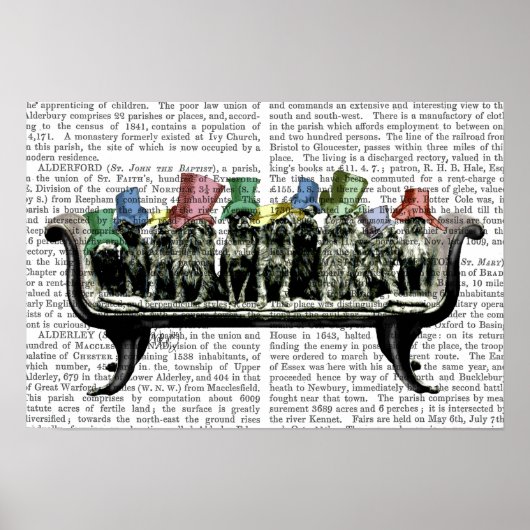 Honden op sofa poster (Voorkant)