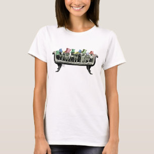 Honden op sofa t-shirt