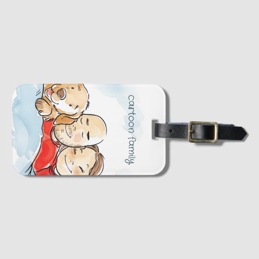 Honden Ouders Bagagelabel (Voorkant (horizontaal))