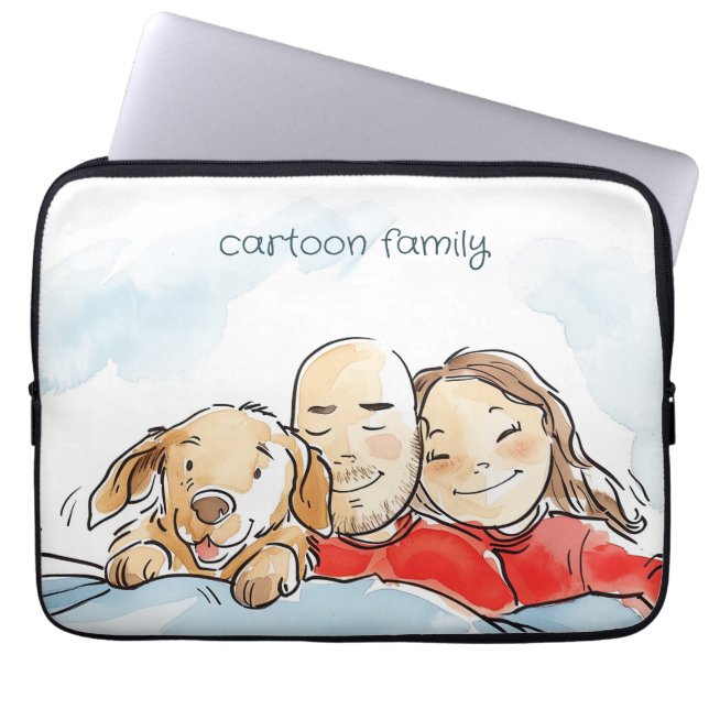 Honden Ouders Laptop Sleeve (Voorkant)