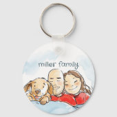 Honden Ouders Sleutelhanger (Voorkant)