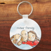 Honden Ouders Sleutelhanger (Voorkant)