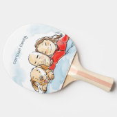 Honden Ouders Tafeltennisbatje (Zijkant)