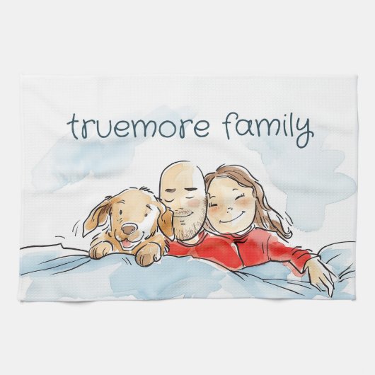 Honden Ouders Theedoek (Horizontaal)