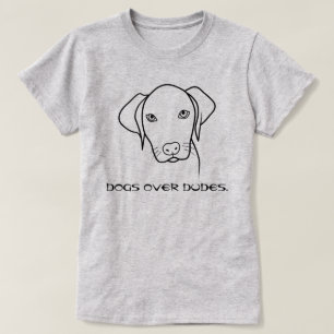 Honden over dudes Weimaraner T-shirt