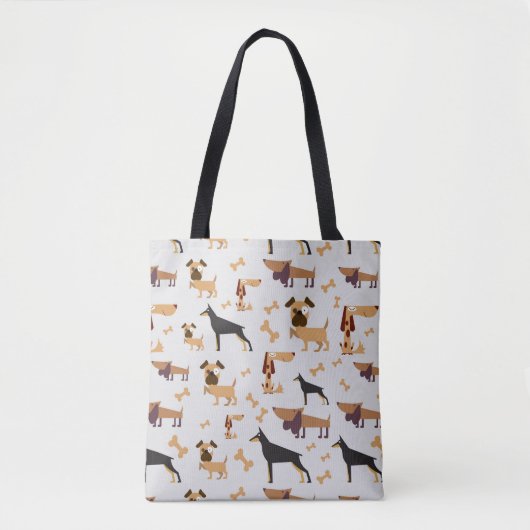 Honden overal tote bag (Voorkant)