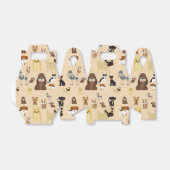 honden patroon bedankdoosjes (Uitgevouwen)