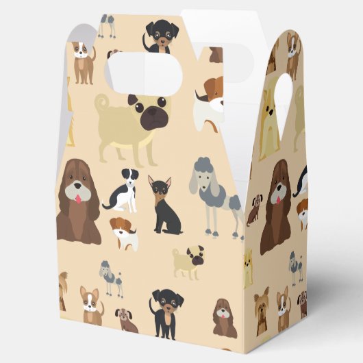 honden patroon bedankdoosjes (Geopend)