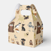 honden patroon bedankdoosjes (Voorkant Zijde)