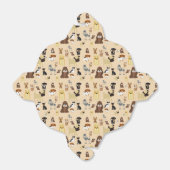 honden patroon. bedankdoosjes (Uitgevouwen)