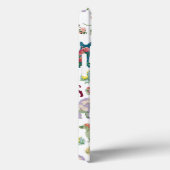 Honden Patroon en Waterverf bloemen monogram Case-Mate iPhone Case (Achterkant / Rechts)