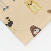 honden patroon. fleece deken (Hoek)