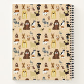 honden patroon notitieboek (Achterkant)