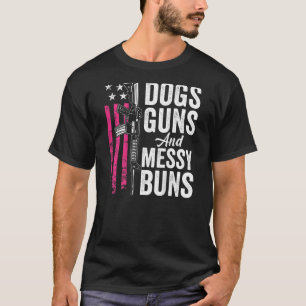 Honden Pistolen en boodschappenbonen vrouwen Dog P T-shirt