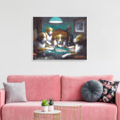Honden Pokeren Cassius Marcellus Coolidge 1894 Canvas Afdruk (Insitu (Woonkamer))