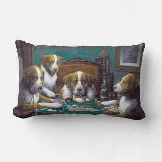 Honden Pokeren Cassius Marcellus Coolidge 1894 Kussen