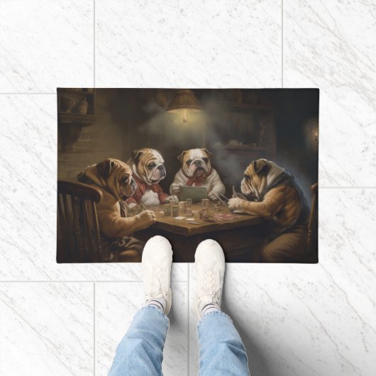 Honden Pokeren Kunst Deurmat (Binnen)