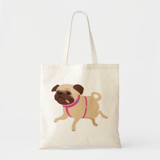 Honden: Pug!   tas (Voorkant)