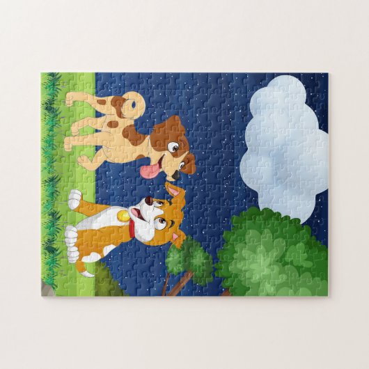 Honden puzzel legpuzzel (Horizontaal)