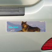 Honden Regel! Bumpersticker (Op auto)