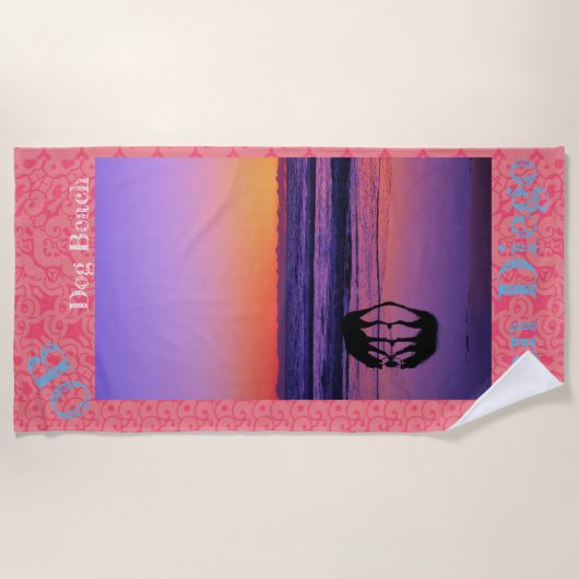 Honden Regel! Strandlaken (Voorkant)