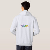 Honden regenboog hoodie (Achterkant volledig)