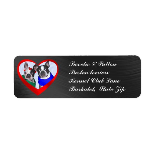 HONDEN- RETOURADRES LABELS (Voorkant)