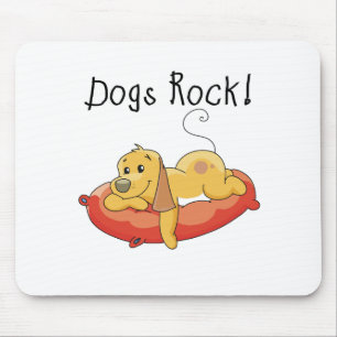 Honden Rock Tshirts en geschenken Muismat