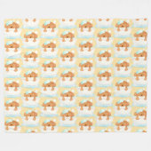 Honden Salon Fleece Deken (Voorkant (Horizontaal))
