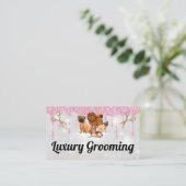 Honden | Salon Scissors | Glitter Sparkle Visitekaartje (Staand voorkant)