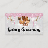 Honden | Salon Scissors | Glitter Sparkle Visitekaartje (Voorkant)