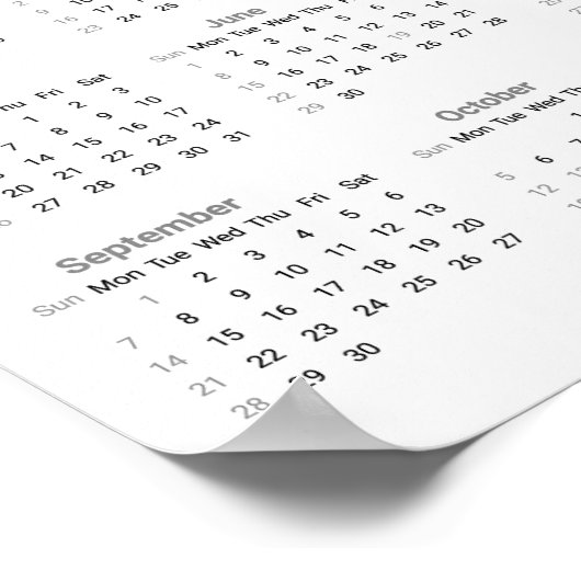 Honden schaakspel Kalender 2025 Poster (Hoek)