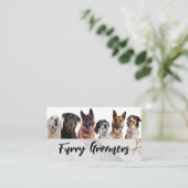 Honden | Schaar | Groomers Visitekaartje (Staand voorkant)