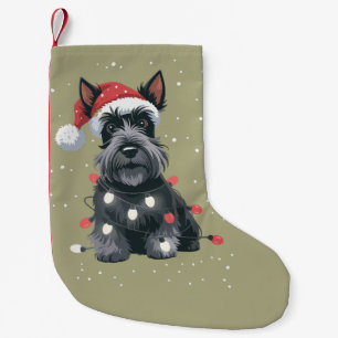 Honden Scottie Schotse Terrier Kerst Hond Moeder Kleine Kerstsok