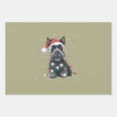 Honden Scottie Schotse Terriër Kersthond Mam Inpakpapier Vel (Voorkant)