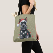 Honden Scottie Schotse Terriër Kersthond Mam Tote Bag (Dichtbij)